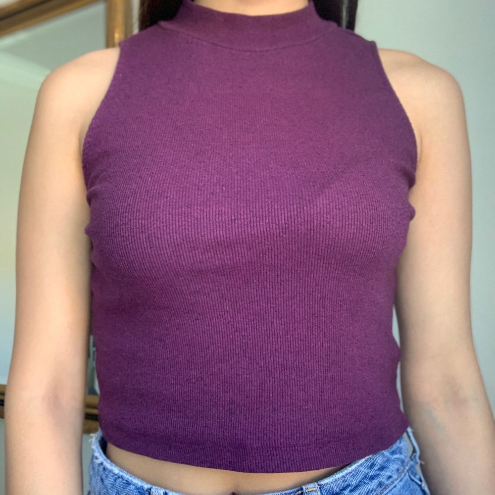Cropped turtle neck
